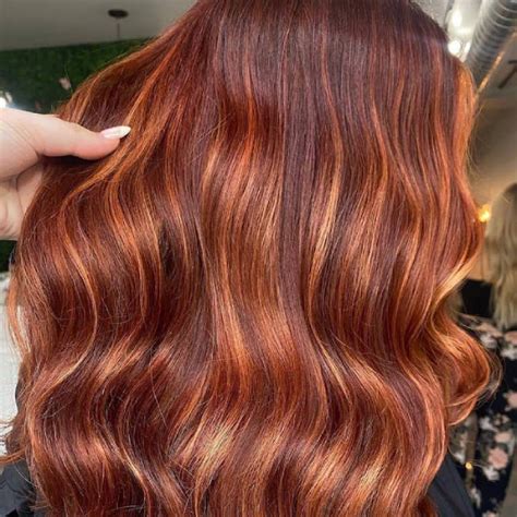 ginger highlights in brown hair|ginger hair dye ideas.